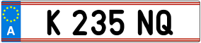 Trailer License Plate